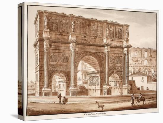 View of the Arch of Constantine, 1833-Agostino Tofanelli-Premier Image Canvas