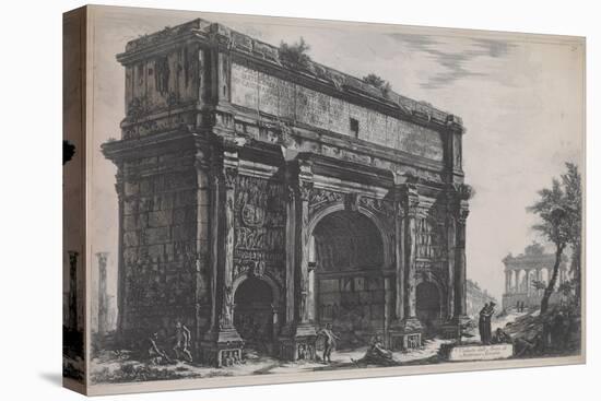 View of the Arch of Septimus Severus, 1772-Giovanni Battista Piranesi-Premier Image Canvas