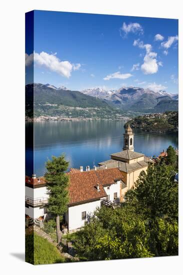 View of the bell tower and village of Dorio, Lake Como, Province of Lecco, Lombardy, Italy, Europe-Roberto Moiola-Premier Image Canvas