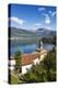 View of the bell tower and village of Dorio, Lake Como, Province of Lecco, Lombardy, Italy, Europe-Roberto Moiola-Premier Image Canvas