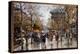 View of the Boulevard Des Italians in Paris Painting by Eugene Galien Leloue (Galien-Leloue) (1854--Eugene Galien-Laloue-Premier Image Canvas