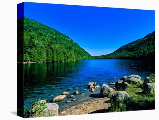 View of the Bubble Pond, Acadia National Park, Maine, USA-null-Premier Image Canvas