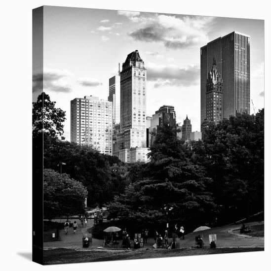 View of the Buildings around Central Park on a Summer Evening at Sunset, Manhattan, New York-Philippe Hugonnard-Premier Image Canvas