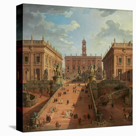 View of the Campidoglio, Rome, 1750-Giovanni Paolo Pannini-Premier Image Canvas