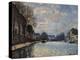 View of the Canal Saint Martin-Alfred Sisley-Premier Image Canvas