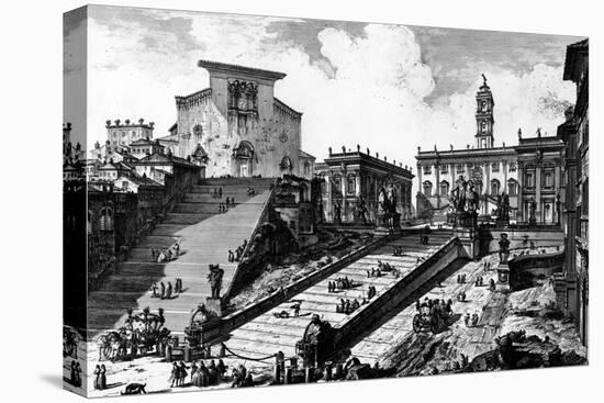 View of the Capitoline Hill, from the 'Views of Rome' Series, C.1760-Giovanni Battista Piranesi-Premier Image Canvas