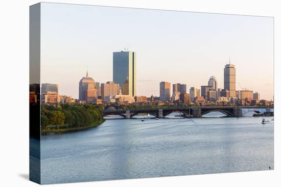 View of the Charles River and the Skyline of the Back Bay, Boston, Massachusetts-Jerry and Marcy Monkman-Premier Image Canvas