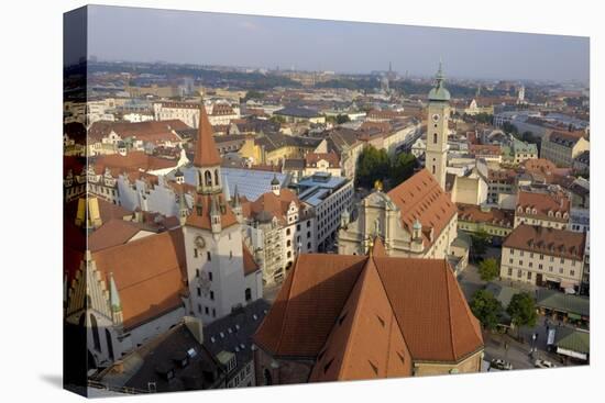 View of the City from the Tower of Peterskirche, Munich, Bavaria, Germany-Gary Cook-Premier Image Canvas