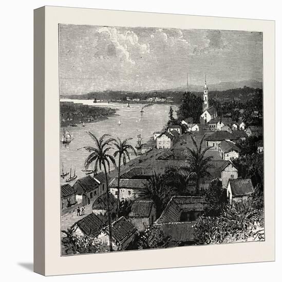View of the City of Tuxpan from Observatory Hill, Looking West, Mexico, 1888-null-Premier Image Canvas