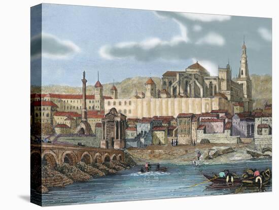 View of the City with the Mosque, Cordoba,  Andalusia, Spain-Prisma Archivo-Premier Image Canvas