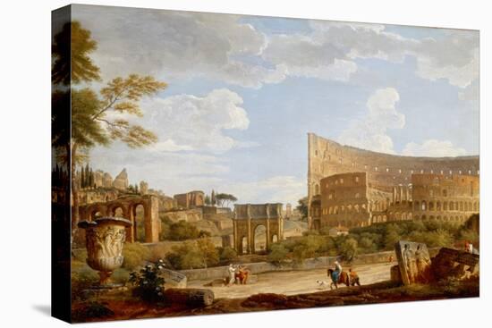 View of the Colosseum, 1735 (Oil on Canvas)-Giovanni Paolo Pannini or Panini-Premier Image Canvas