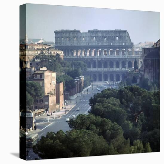 View of the Colosseum from the Victor Emmanuel II Monument, 1st Century-CM Dixon-Premier Image Canvas