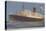 View of the Cunard R.M.L. Franconia Cruise Ship-Lantern Press-Stretched Canvas
