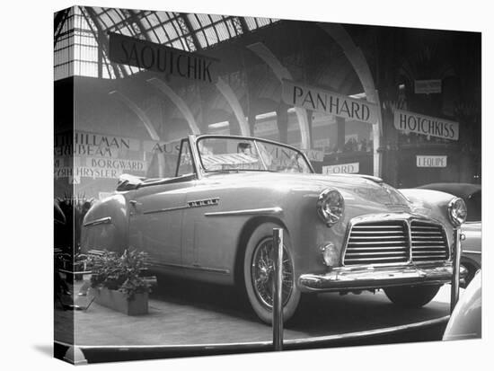 View of the Delahaye, Seen at the Paris Auto Show-Gordon Parks-Premier Image Canvas