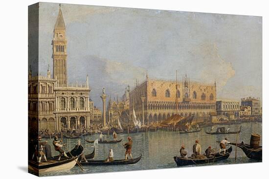 View of the Doge's Palace in Venice, before 1755-Canaletto-Premier Image Canvas