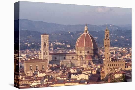 View of the Duomo and Palazzo Vecchio-null-Premier Image Canvas