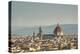 View of the Duomo with Brunelleschi Dome and Basilica di Santa Croce from Piazzale Michelangelo Flo-Roberto Moiola-Premier Image Canvas