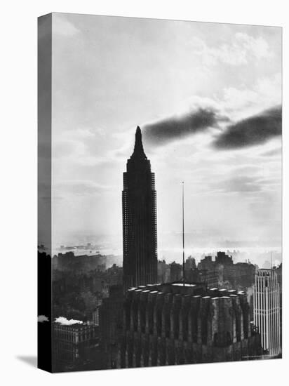 View of the Empire State Building Still under Construction in New York City-Margaret Bourke-White-Premier Image Canvas