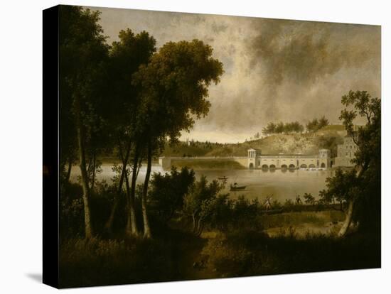 View of the Fairmount Waterworks, Philadelphia, from the opposite Side of the Schuylkill River, C.-Thomas Doughty-Premier Image Canvas
