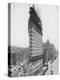 View of the Flatiron Building under Construction in New York City-null-Premier Image Canvas