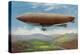 View of the French Military Flying Airship Patrie-Lantern Press-Stretched Canvas