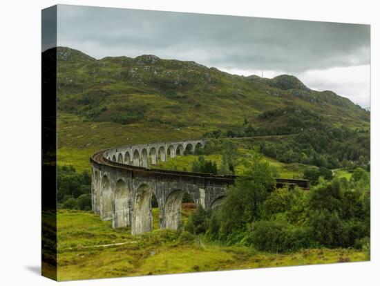 View of the Glenfinnan Viaduct, Highlands, Scotland, United Kingdom, Europe-Karol Kozlowski-Premier Image Canvas