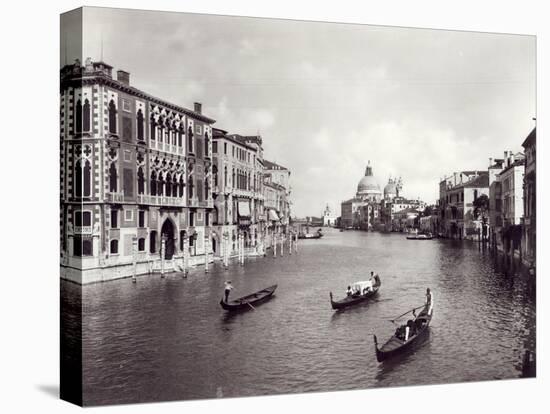View of the Grand Canal with Gondolas-null-Premier Image Canvas