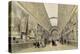 View of the Great Gallery at the Louvre, C.1850-70-Louis Jules Arnout-Premier Image Canvas