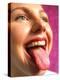 View of the Healthy Tongue of a Woman-Tek Image-Premier Image Canvas