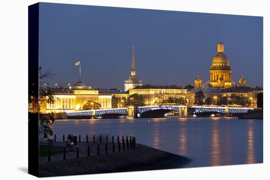 View of the Historic Heart along the Neva River, St. Petersburg, Russia, Europe-Miles Ertman-Premier Image Canvas