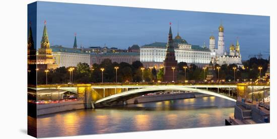 View of the Kremlin on the banks of the Moscow River, Moscow, Russia, Europe-Miles Ertman-Premier Image Canvas