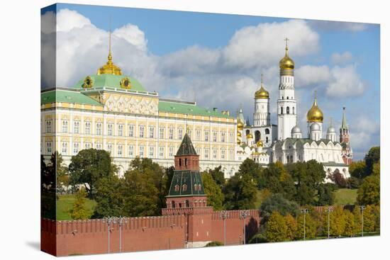 View of the Kremlin on the banks of the Moscow River, UNESCO World Heritage Site, Moscow, Russia, E-Miles Ertman-Premier Image Canvas