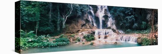 View of the Kuang Si Falls, Luang Prabang, Laos-null-Premier Image Canvas