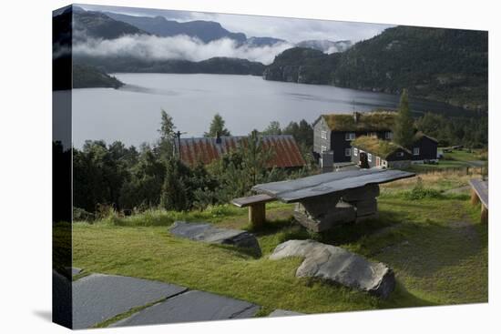 View of the Lake, Preikeshytta, Near Preikestolen (Pulpit Rock) Near Stavanger, Norway-Natalie Tepper-Stretched Canvas