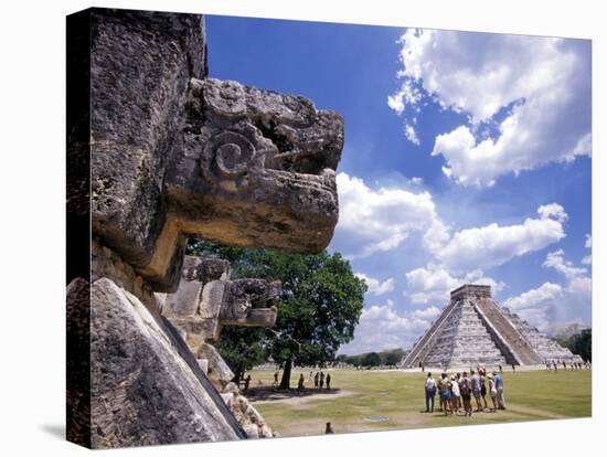 View of the Mayan site of Chichen Itza, Yucatan, Mexico-Greg Johnston-Premier Image Canvas