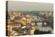 View of the medieval city of Florence with the typical Ponte Vecchio on Arno River from Piazzale Mi-Roberto Moiola-Premier Image Canvas