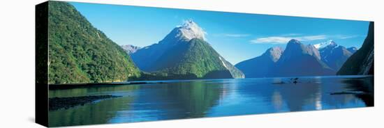 View of the Milford Sound, Fiordland National Park, South Island New Zealand, New Zealand-null-Premier Image Canvas