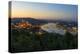 View of the Mountain Gellert on the Danube with the Suspension Bridge, Budapest-Volker Preusser-Premier Image Canvas