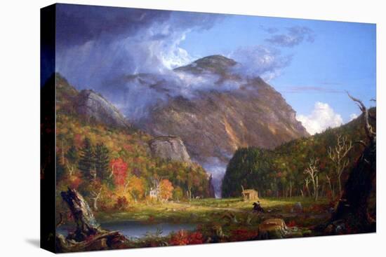 View Of The Mountain Pass Called The Notch Of The White Mountains-Thomas Cole-Stretched Canvas