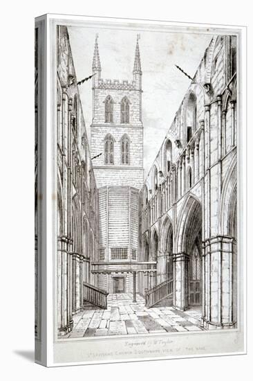 View of the Nave, St Saviour's Church, Southwark, London, C1834-W Taylor-Premier Image Canvas