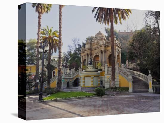 View of the Neptune Fountain and Terrace on the Santa Lucia Hill, Santiago, Chile, South America-Karol Kozlowski-Premier Image Canvas