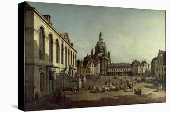 View of the Neumarkt in Dresden from the Jüdenhofe, 1749-Bernardo Bellotto-Premier Image Canvas