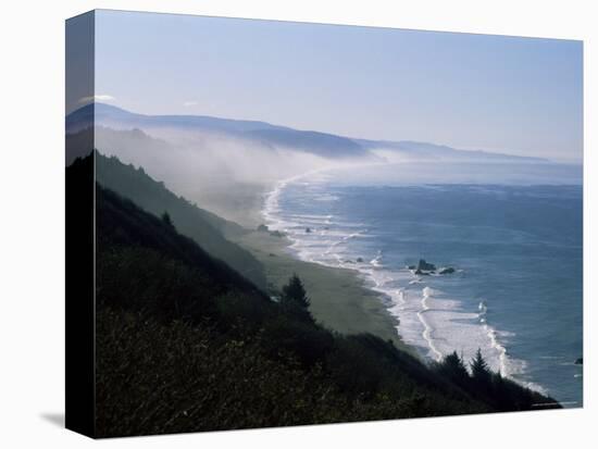 View of the Pacific Ocean from Highway 101 to Brookings, North America-Aaron McCoy-Premier Image Canvas