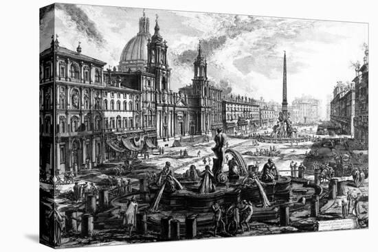 View of the Piazza Navona, from the 'Views of Rome' Series, C.1760-Giovanni Battista Piranesi-Premier Image Canvas