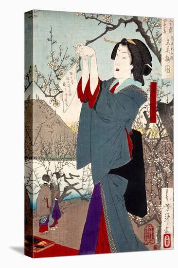 View of the Plums on the First Day of Spring-Yoshitoshi Tsukioka-Premier Image Canvas
