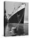 View of the Queen Mary Docked in New York City After It's Arrival-Carl Mydans-Premier Image Canvas