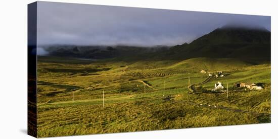 View of the Quiraing from Brogaig on the Isle of Skye, Inner Hebrides, Scotland, United Kingdom-John Woodworth-Premier Image Canvas