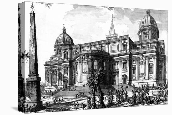 View of the Rear Facade of Santa Maria Maggiore, from the 'Views of Rome' Series, C.1760-Giovanni Battista Piranesi-Premier Image Canvas