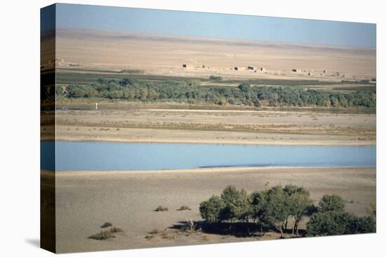 View of the River Tigris from the Ziggurat, Ashur, Iraq, 1977-Vivienne Sharp-Premier Image Canvas