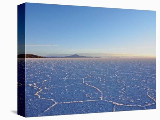 View of the Salar de Uyuni, the largest salt flat in the world, at sunrise, Daniel Campos Province,-Karol Kozlowski-Premier Image Canvas